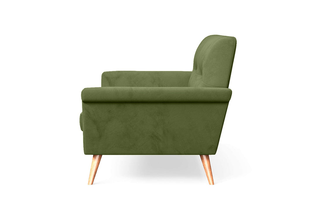 LIVELUSSO Sofa Ravenna 2 Seater Sofa Lime Velvet