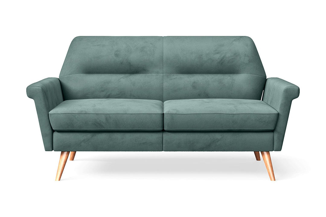 LIVELUSSO Sofa Ravenna 2 Seater Sofa Teal Velvet