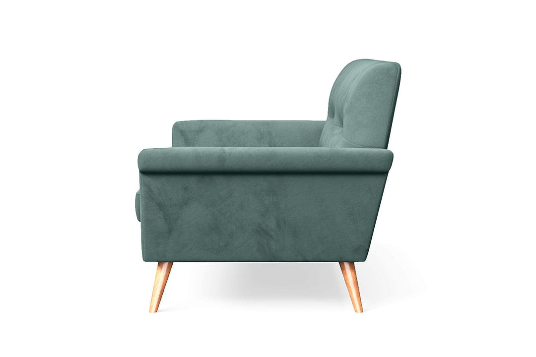 LIVELUSSO Sofa Ravenna 2 Seater Sofa Teal Velvet