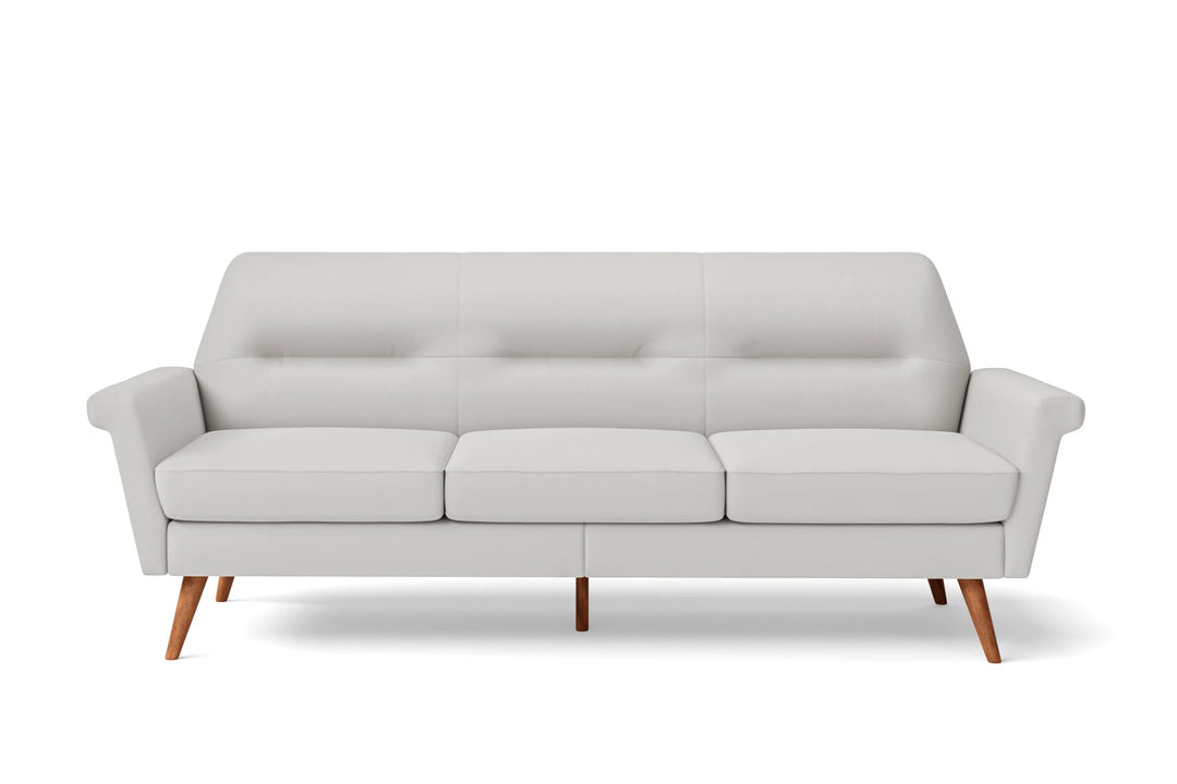 LIVELUSSO Sofa Ravenna 3 Seater Sofa White Leather