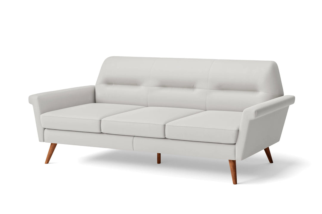 LIVELUSSO Sofa Ravenna 3 Seater Sofa White Leather