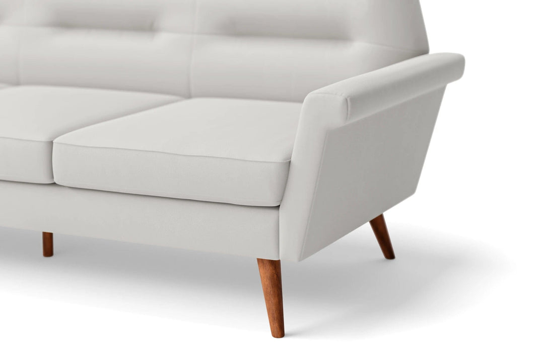 LIVELUSSO Sofa Ravenna 3 Seater Sofa White Leather