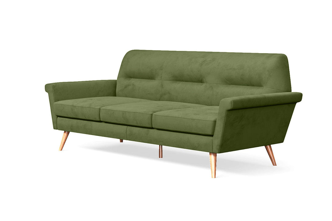 LIVELUSSO Sofa Ravenna 3 Seater Sofa Lime Velvet