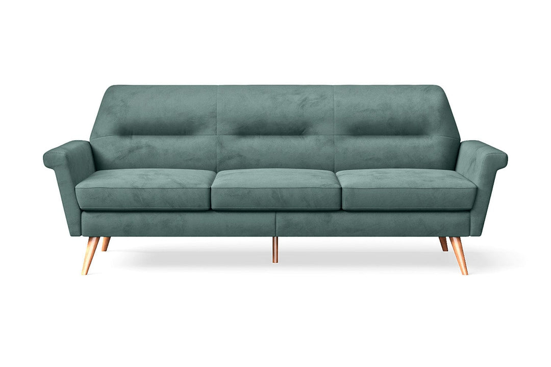 LIVELUSSO Sofa Ravenna 3 Seater Sofa Teal Velvet