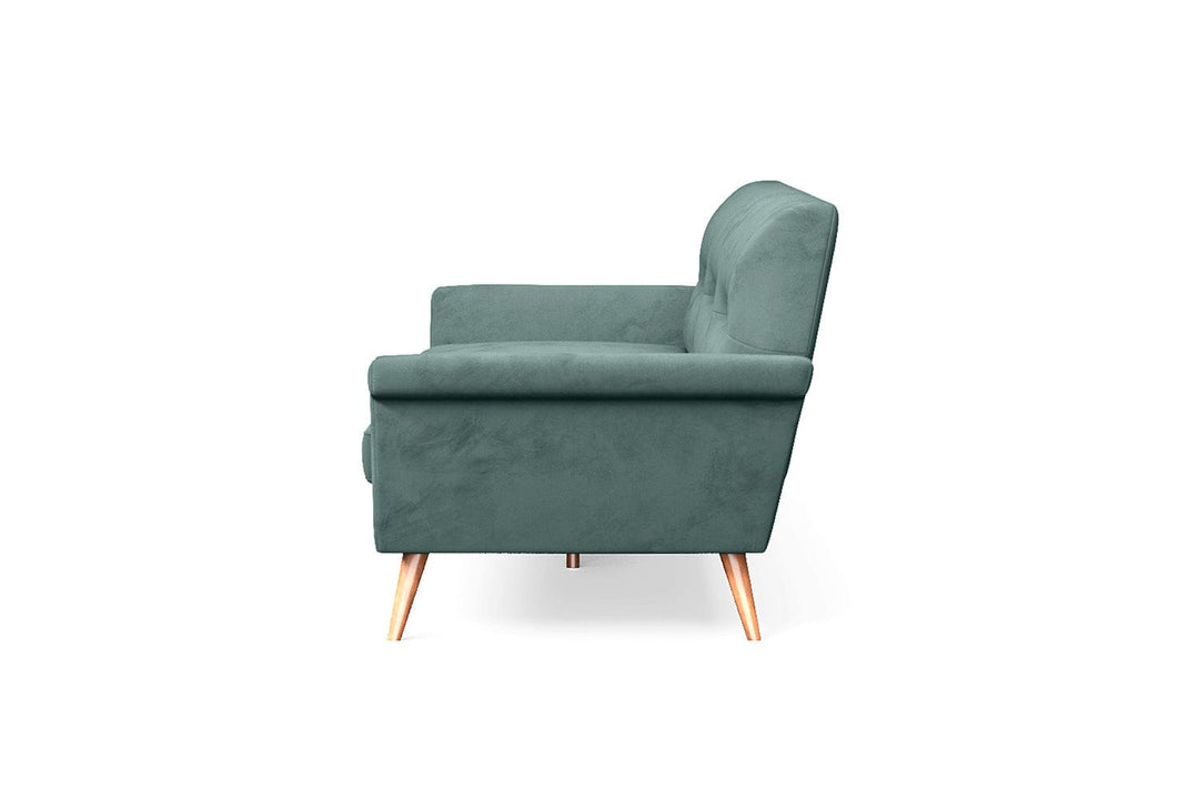 LIVELUSSO Sofa Ravenna 3 Seater Sofa Teal Velvet