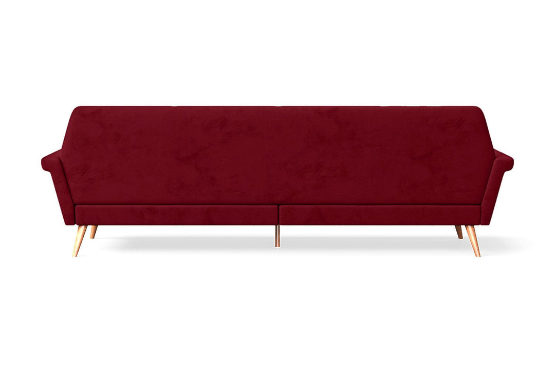 LIVELUSSO Sofa Ravenna 4 Seater Sofa Red Velvet