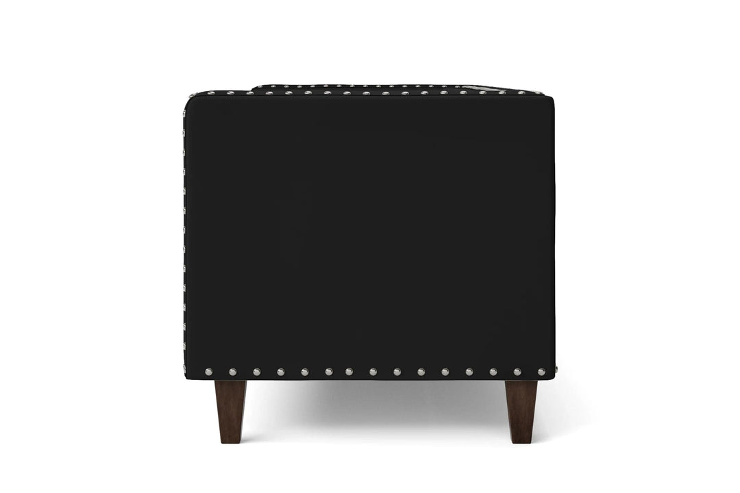 LIVELUSSO Armchair Rovigo Armchair Black Leather