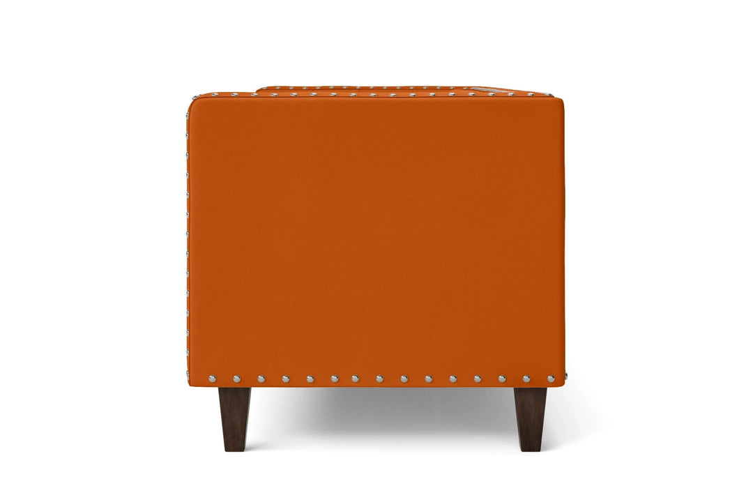 LIVELUSSO Sofa Rovigo 2 Seater Sofa Orange Leather