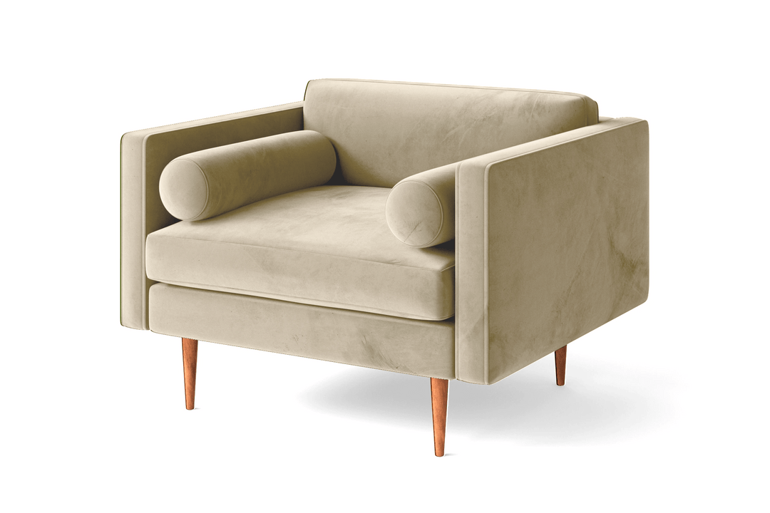 LIVELUSSO Armchair Salerno Armchair Cream Velvet