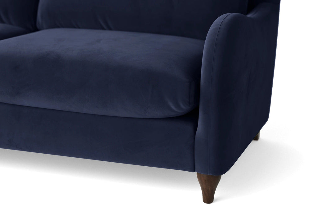 LIVELUSSO Armchair Sallisaw Armchair Dark Blue Velvet