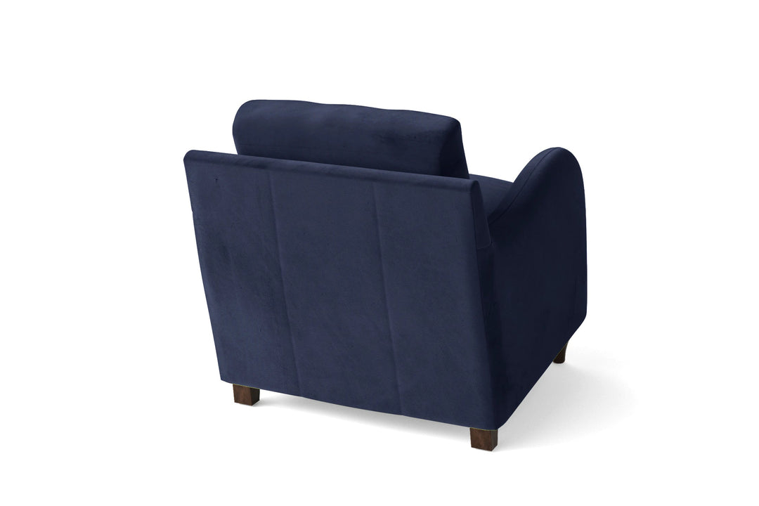 LIVELUSSO Armchair Sallisaw Armchair Dark Blue Velvet