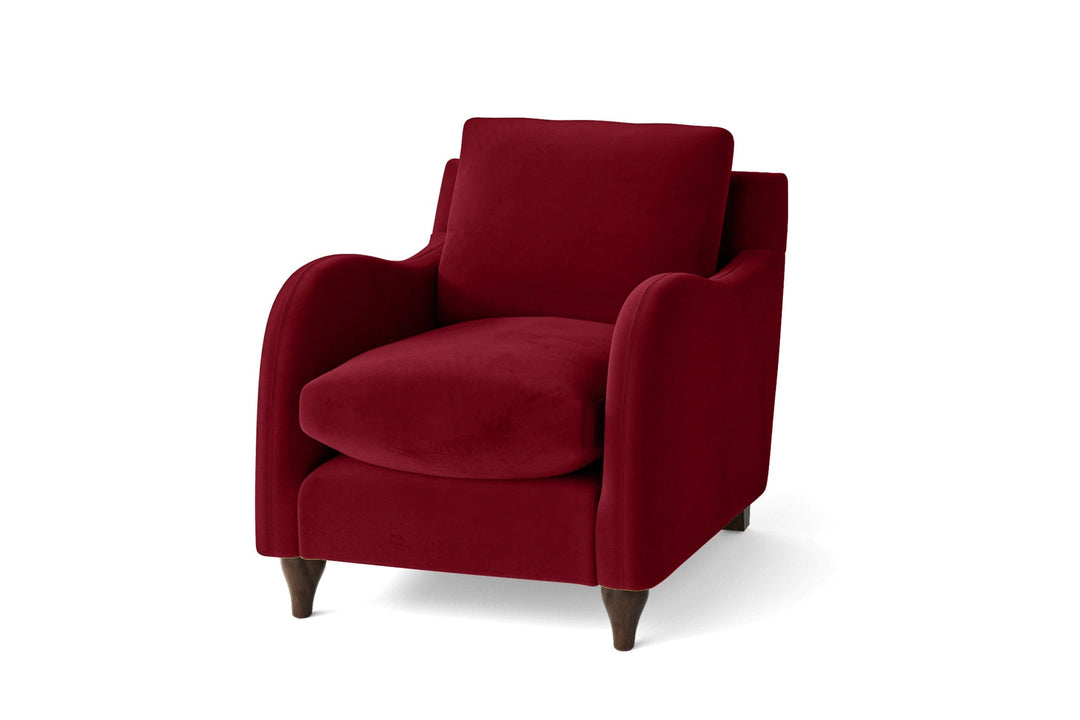 LIVELUSSO Armchair Sallisaw Armchair Red Velvet