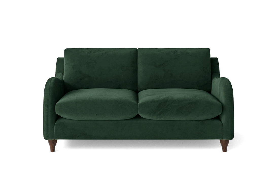 LIVELUSSO Sofa Sallisaw 2 Seater Sofa Green Velvet