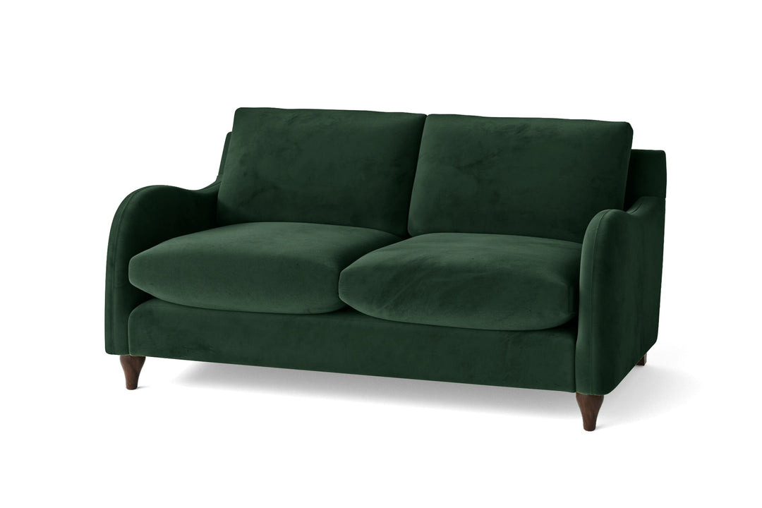 LIVELUSSO Sofa Sallisaw 2 Seater Sofa Green Velvet