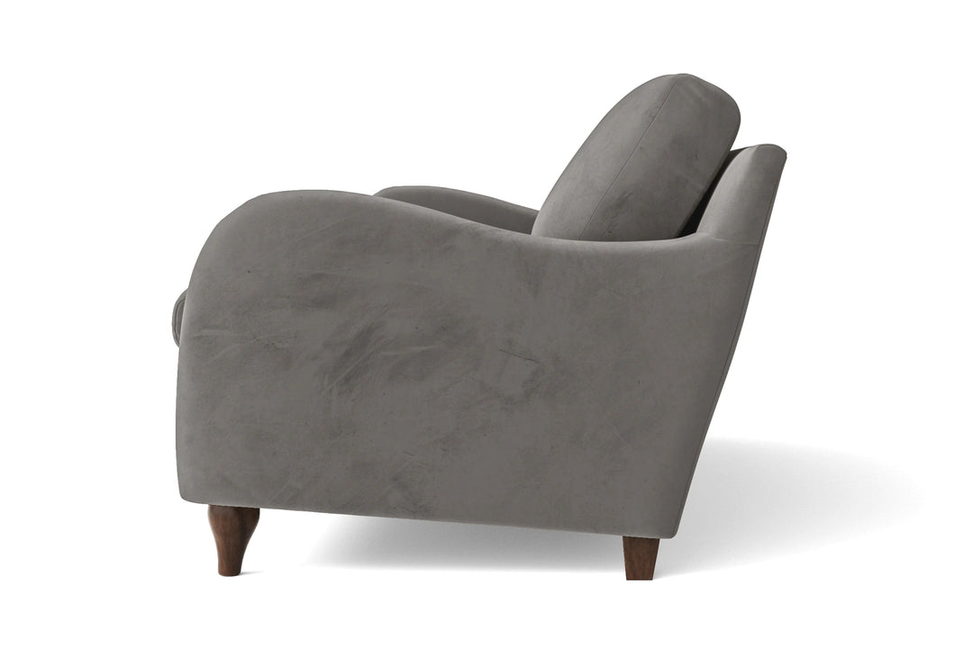 LIVELUSSO Sofa Sallisaw 2 Seater Sofa Grey Velvet