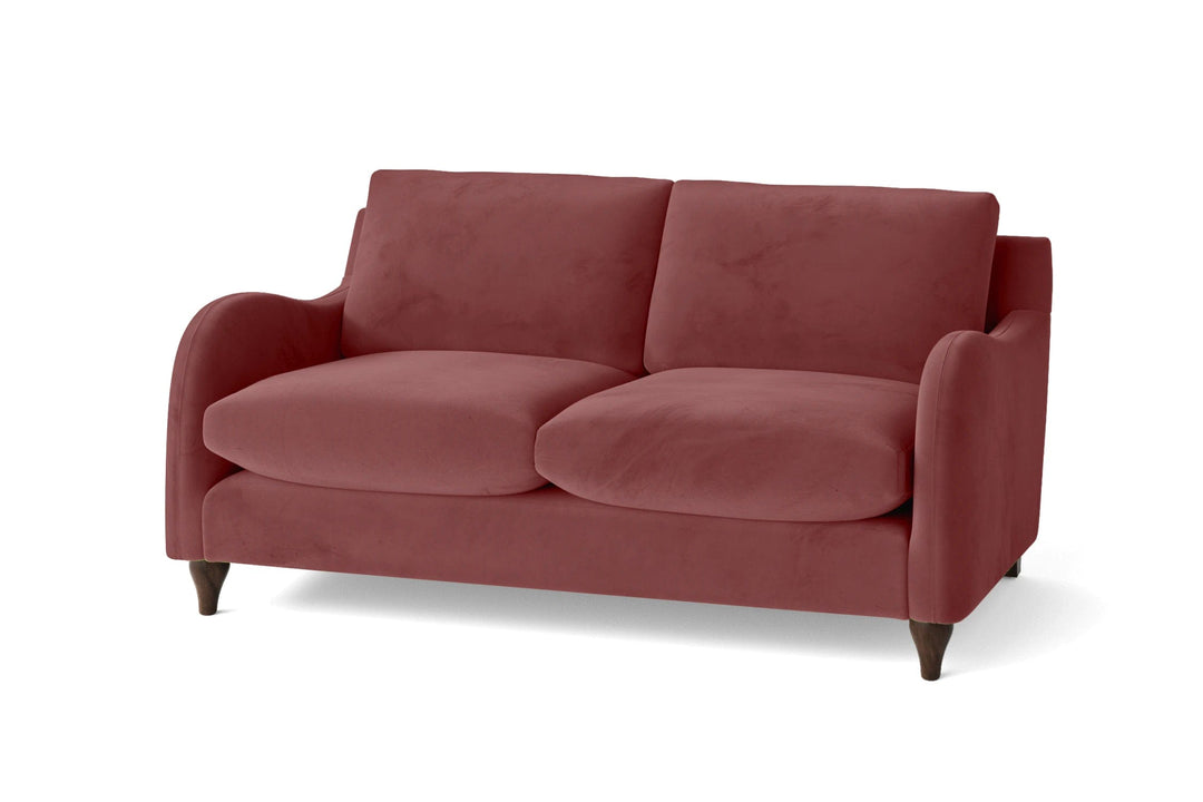 LIVELUSSO Sofa Sallisaw 2 Seater Sofa Pink Velvet