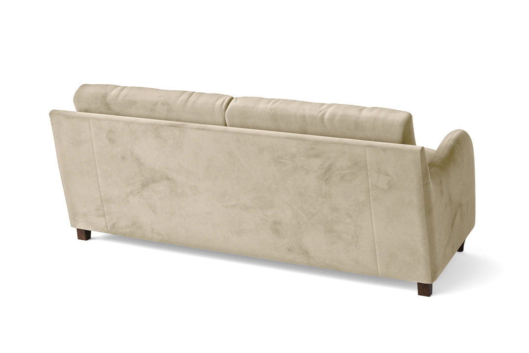 LIVELUSSO Sofa Sallisaw 3 Seater Sofa Cream Velvet