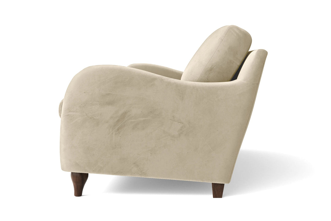 LIVELUSSO Sofa Sallisaw 3 Seater Sofa Cream Velvet