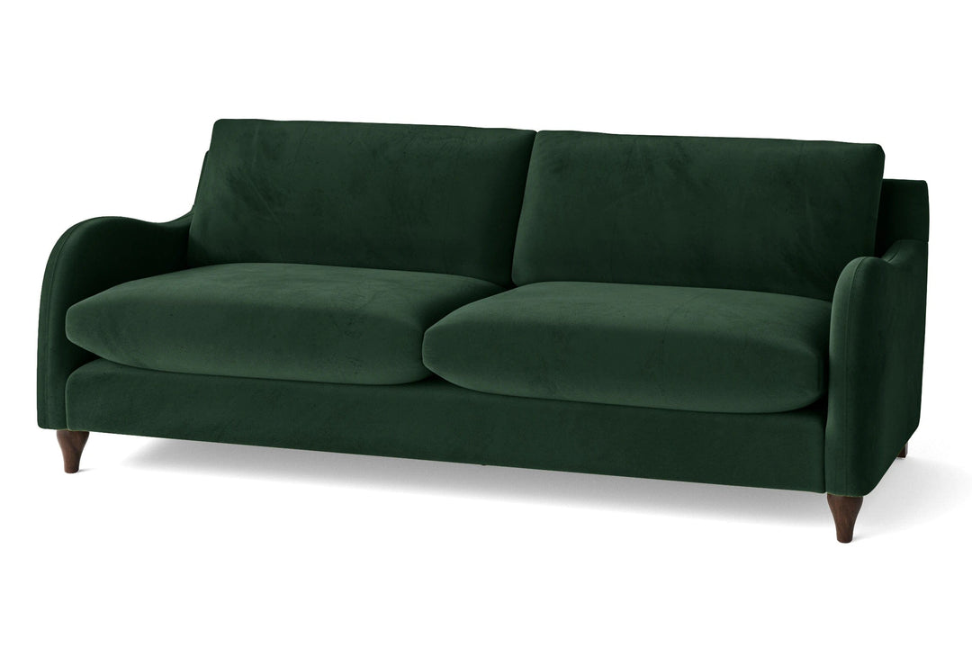 LIVELUSSO Sofa Sallisaw 4 Seater Sofa Green Velvet