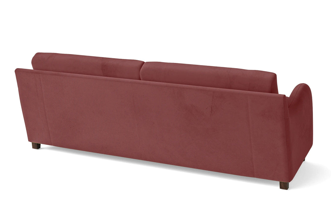 LIVELUSSO Sofa Sallisaw 4 Seater Sofa Pink Velvet