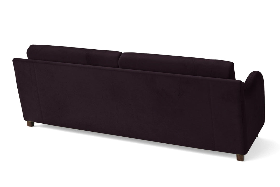 LIVELUSSO Sofa Sallisaw 4 Seater Sofa Purple Velvet