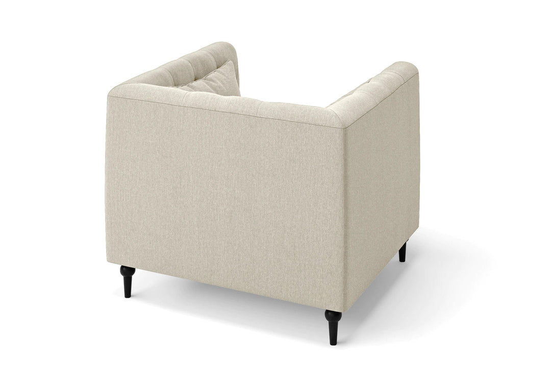 LIVELUSSO Armchair Sanremo Armchair Cream Linen Fabric