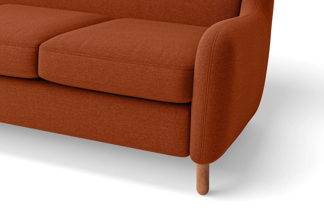 LIVELUSSO Armchair Sassari Armchair Orange Linen Fabric