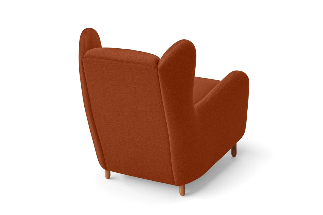 LIVELUSSO Armchair Sassari Armchair Orange Linen Fabric