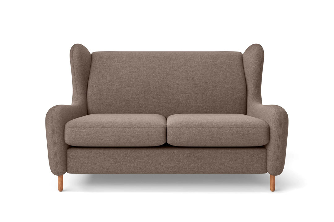 LIVELUSSO Sofa Sassari 2 Seater Sofa Caramel Linen Fabric