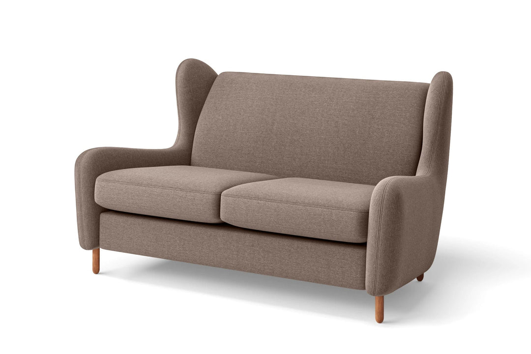 LIVELUSSO Sofa Sassari 2 Seater Sofa Caramel Linen Fabric