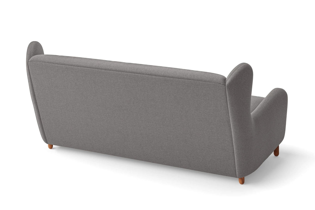 LIVELUSSO Sofa Sassari 3 Seater Sofa Grey Linen Fabric
