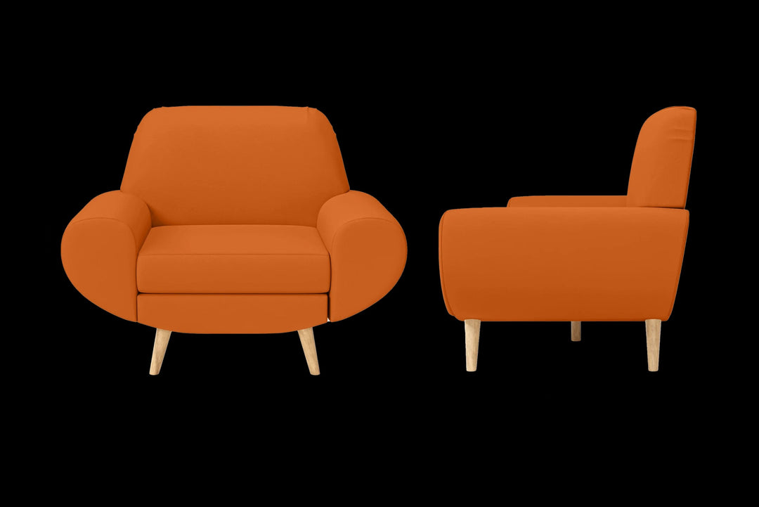 LIVELUSSO Armchair Serina Armchair Orange Leather