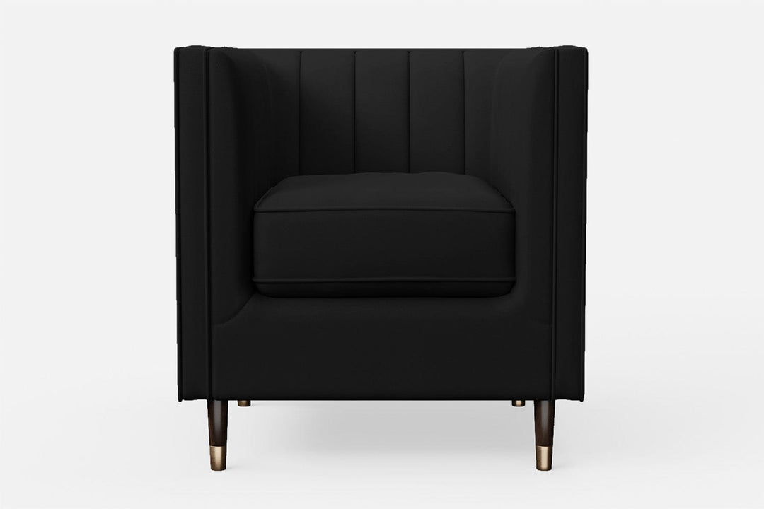 LIVELUSSO Armchair Tivoli Armchair Black Leather