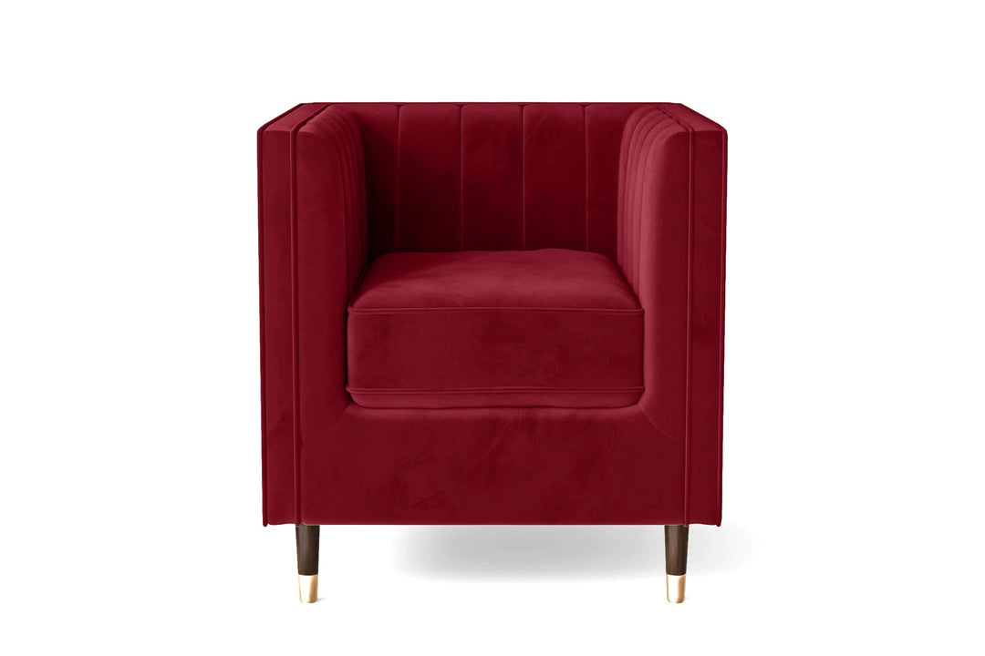 LIVELUSSO Armchair Tivoli Armchair Red Velvet