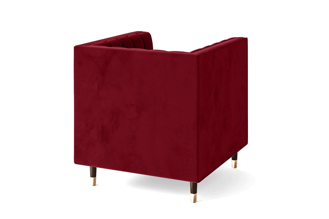 LIVELUSSO Armchair Tivoli Armchair Red Velvet