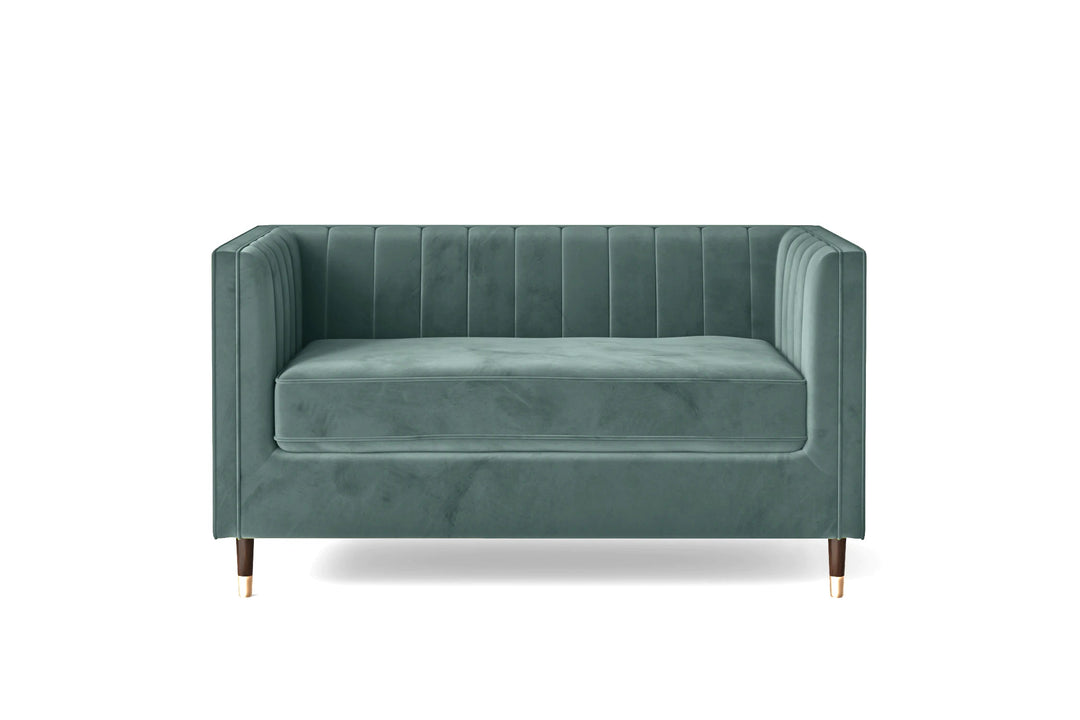 LIVELUSSO Sofa Tivoli 2 Seater Sofa Teal Velvet