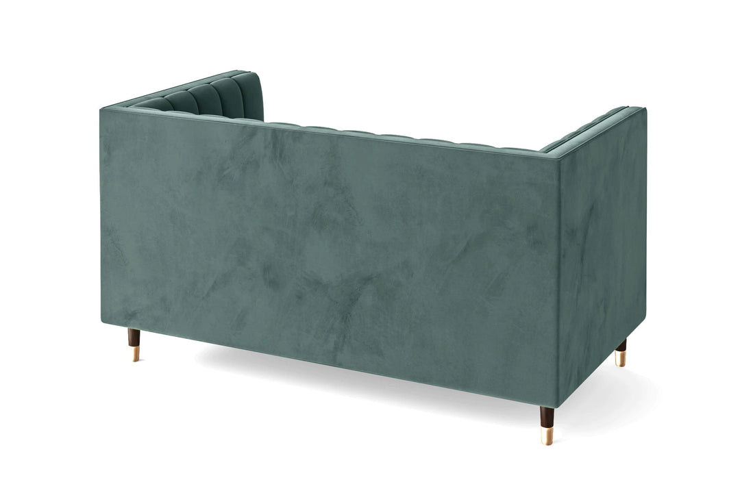 LIVELUSSO Sofa Tivoli 2 Seater Sofa Teal Velvet