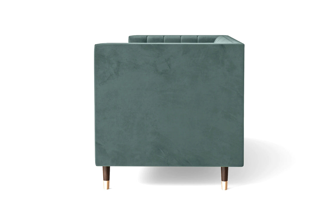 LIVELUSSO Sofa Tivoli 2 Seater Sofa Teal Velvet