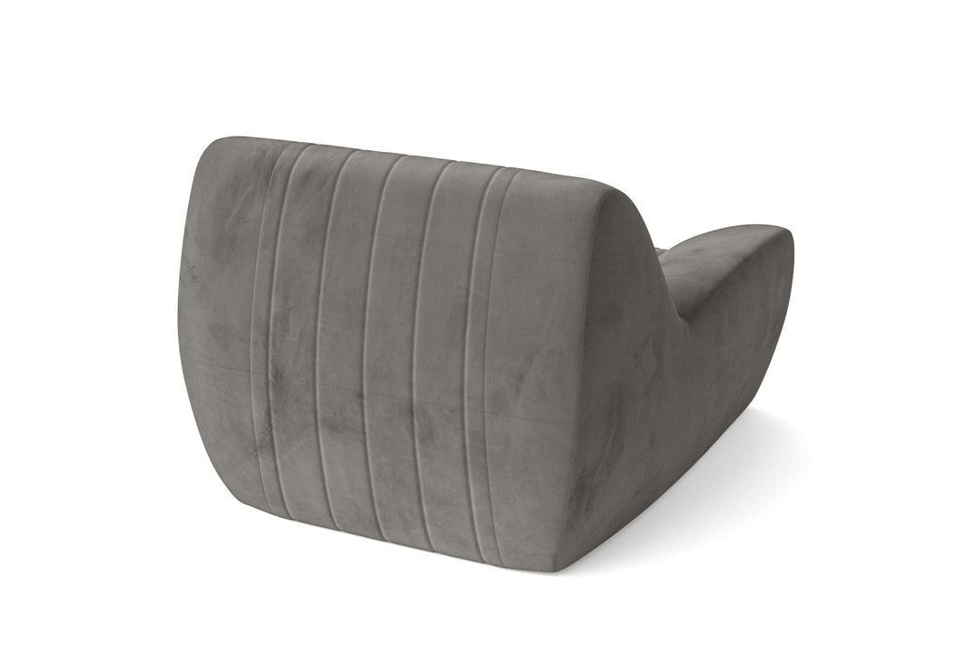 LIVELUSSO Armchair Trapani Armchair Grey Velvet