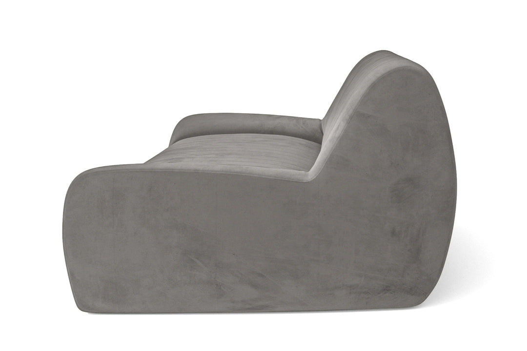 LIVELUSSO Armchair Trapani Armchair Grey Velvet