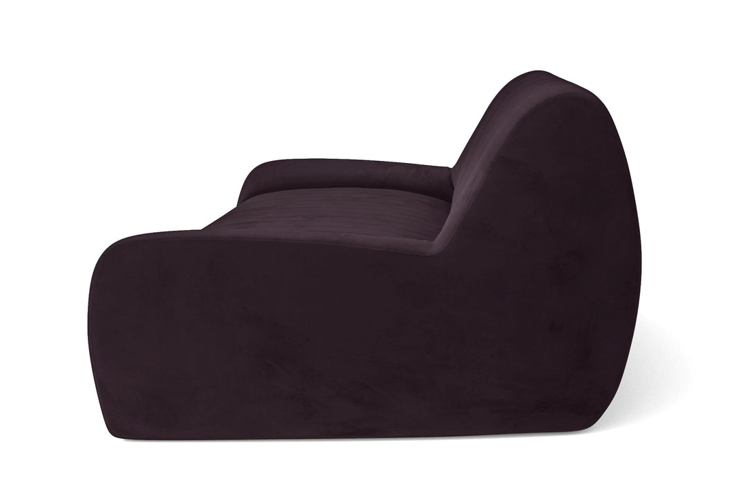 LIVELUSSO Sofa Trapani 4 Seater Sofa Purple Velvet