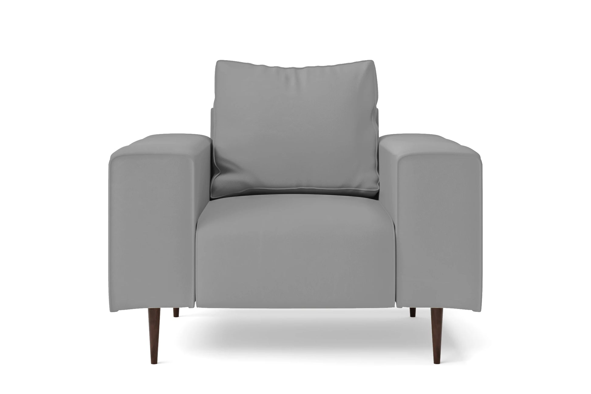 Udine Armchair Grey Leather