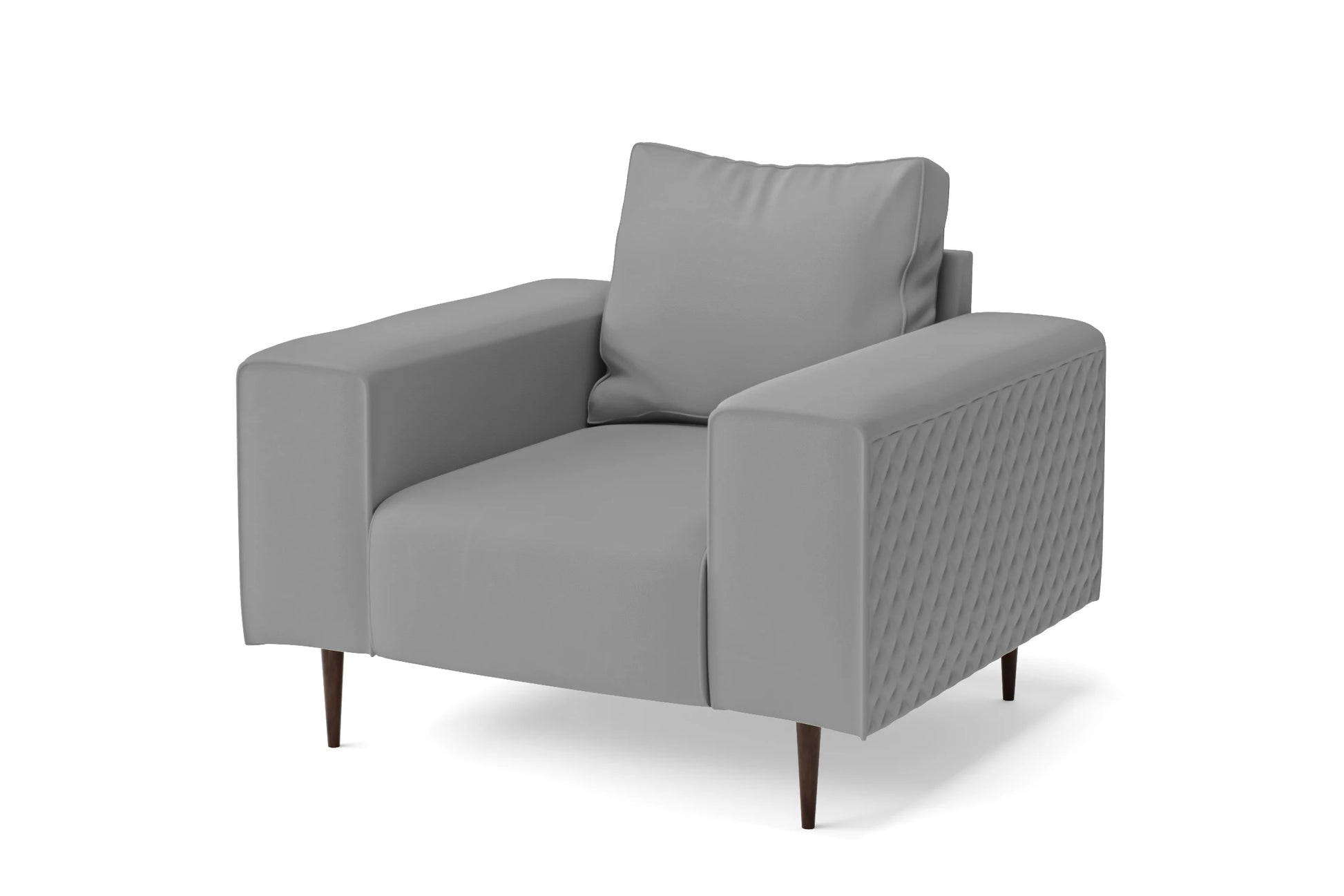 Udine Armchair Grey Leather