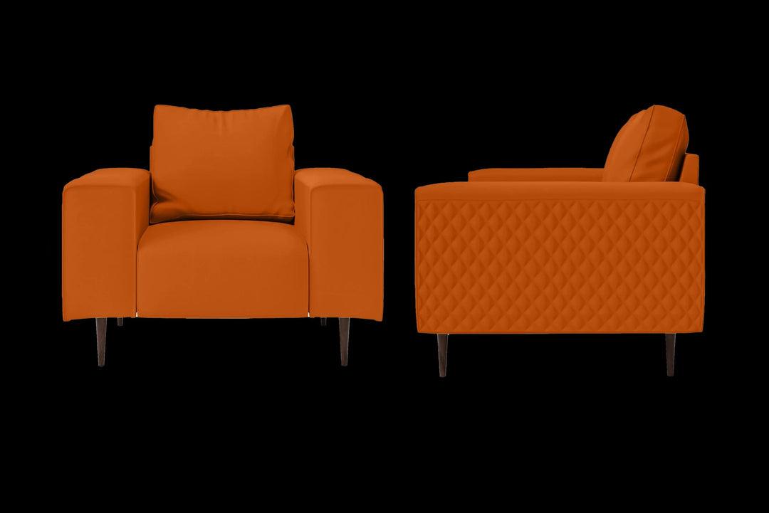 LIVELUSSO Armchair Udine Armchair Orange Leather