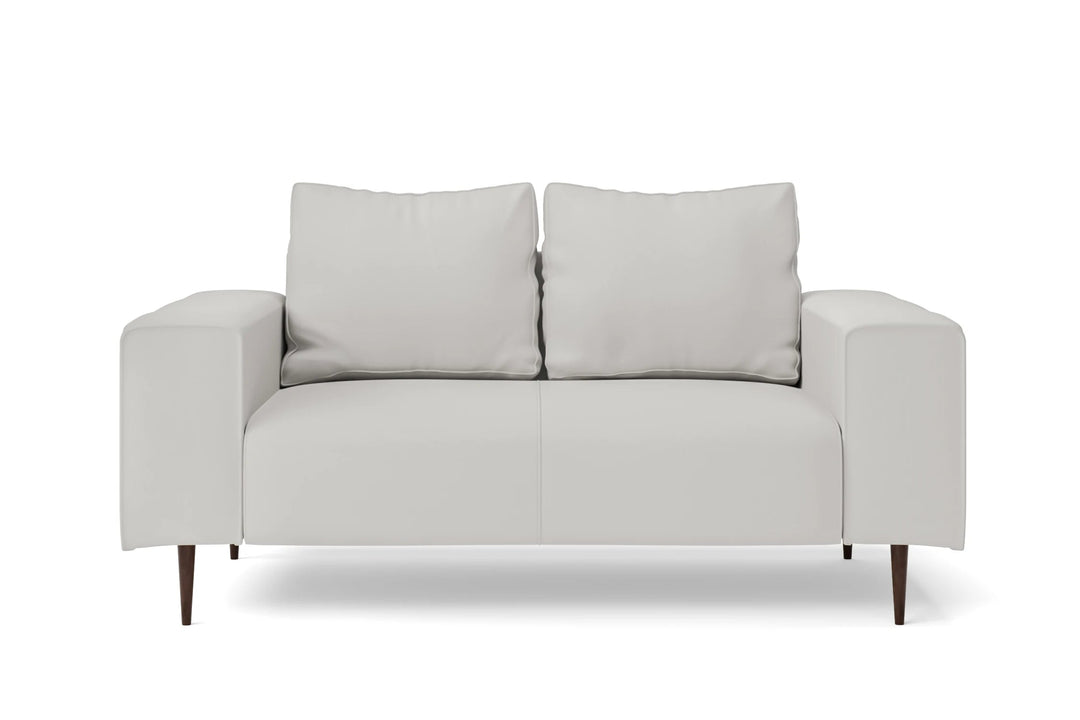 LIVELUSSO Sofa Udine 2 Seater Sofa White Leather