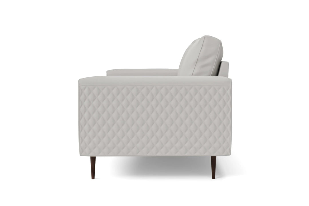 LIVELUSSO Sofa Udine 2 Seater Sofa White Leather