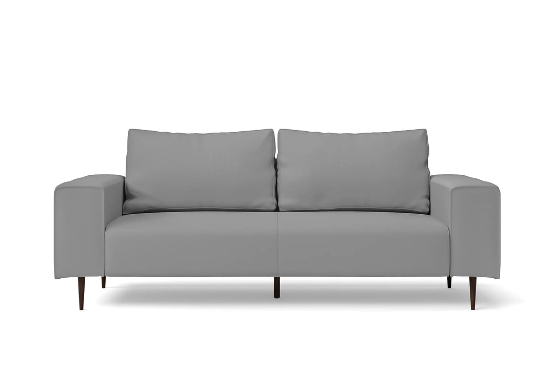 LIVELUSSO Sofa Udine 3 Seater Sofa Grey Leather