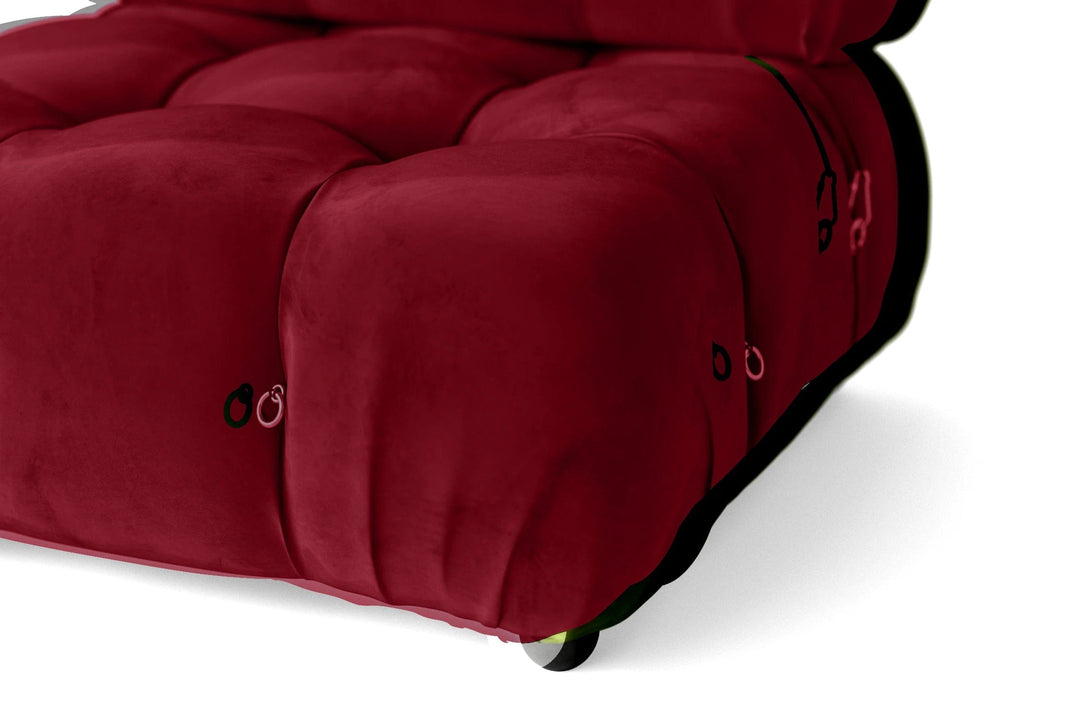 LIVELUSSO Armchair Varese Armchair Red Velvet