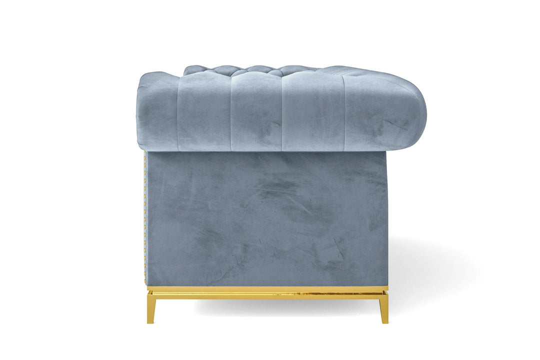 LIVELUSSO Armchair Venice Armchair Baby Blue Velvet