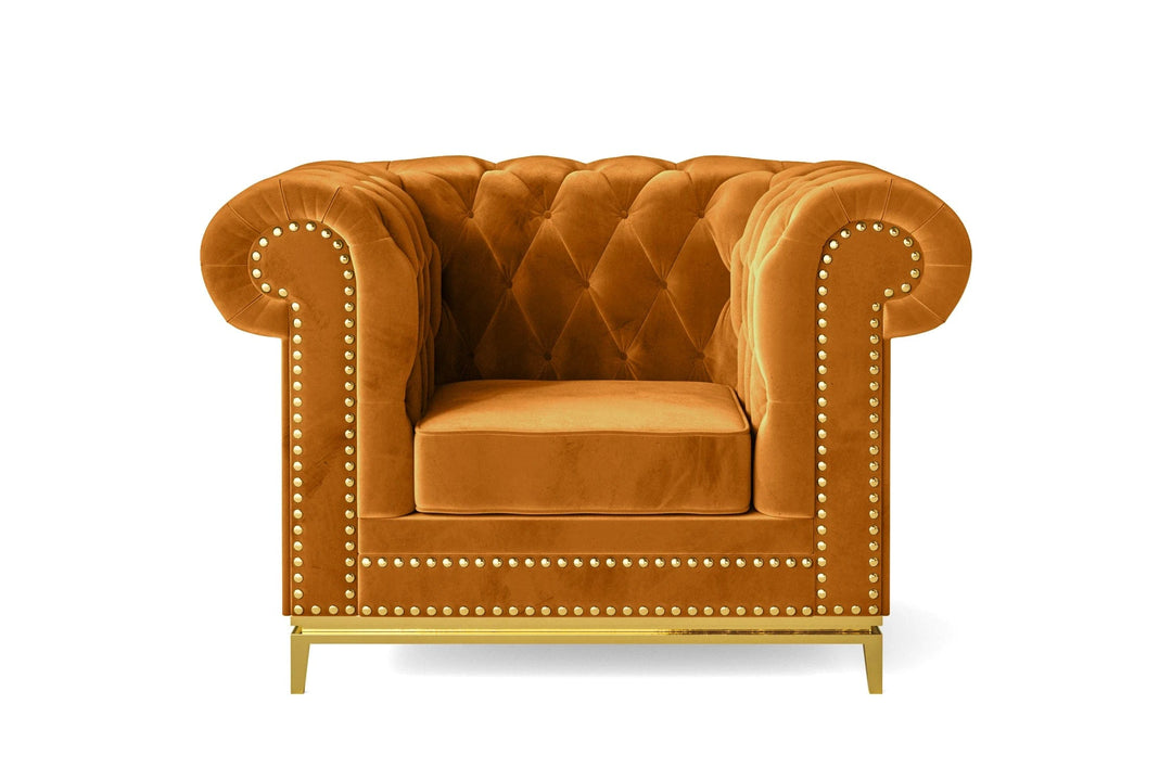 LIVELUSSO Armchair Venice Armchair Gold Velvet